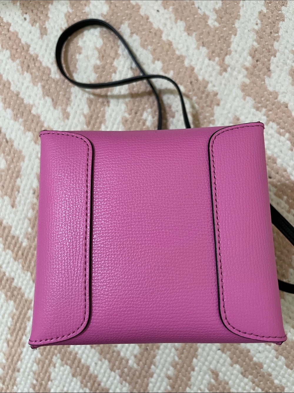 henri bendel Pink, Black & White Mini Leather Top-Handle Crossbody - Picture 6 of 9